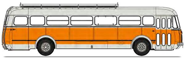 REE Modeles CB-122 - BUS R4190 Orange and Grey - Transport Méresse - Iwuy (59)